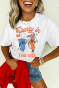 White Party In The USA Patriotic Graphic Tee