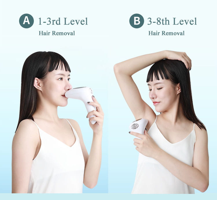 Laser hair removal instrument lip axillary private pubic hair shaver photon permanent household ice point hair removal