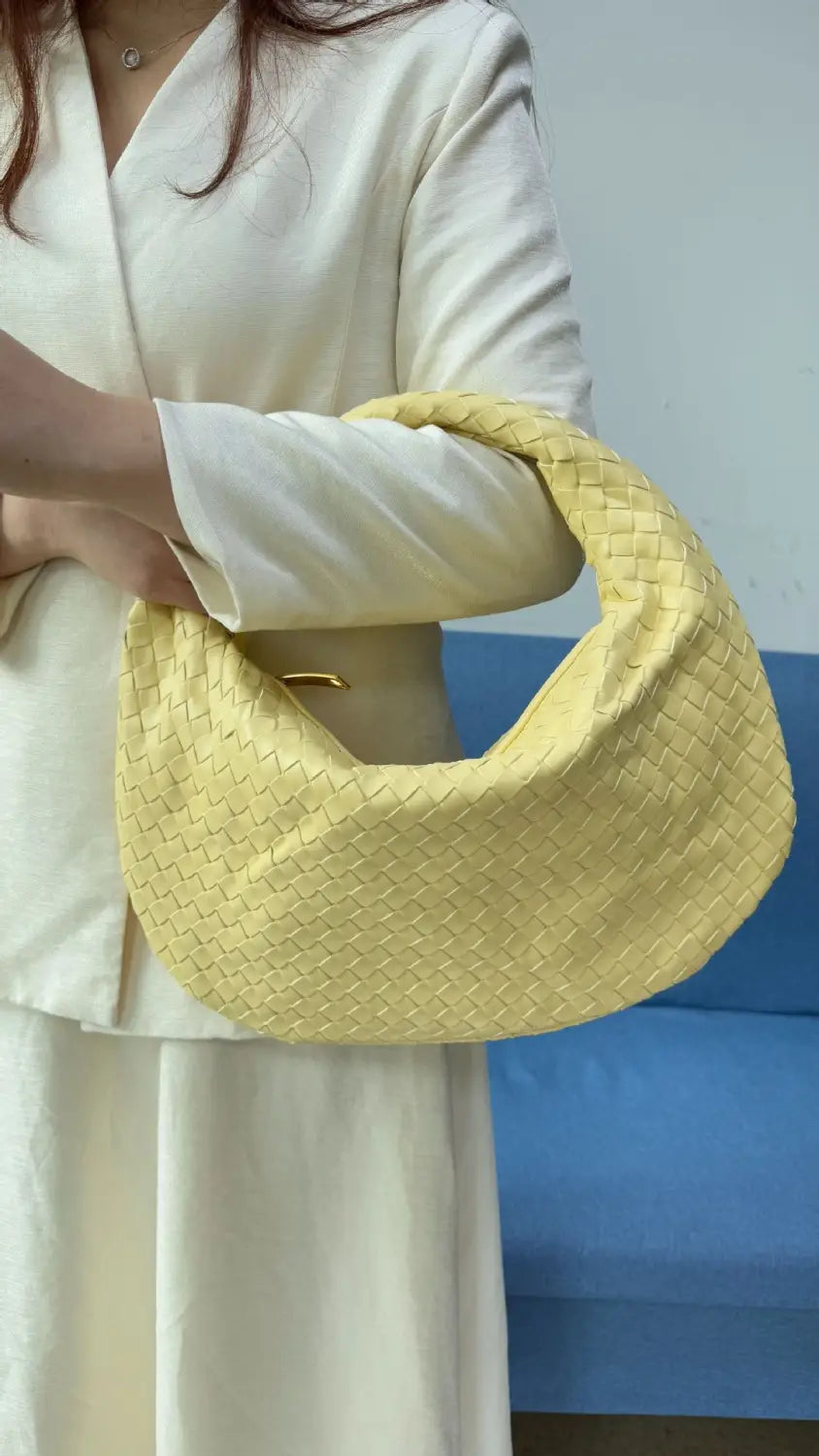 Large size women’s woven bag large capacity hand-held armpit bag women’s bag