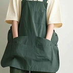 Double-Sided Waterproof Kitchen Apron – Adjustable Unisex Chef Apron, Pure Color Household Cooking Workwear