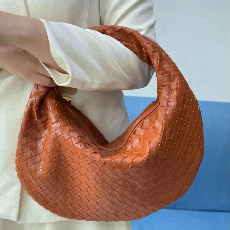 Large size women’s woven bag large capacity hand-held armpit bag women’s bag