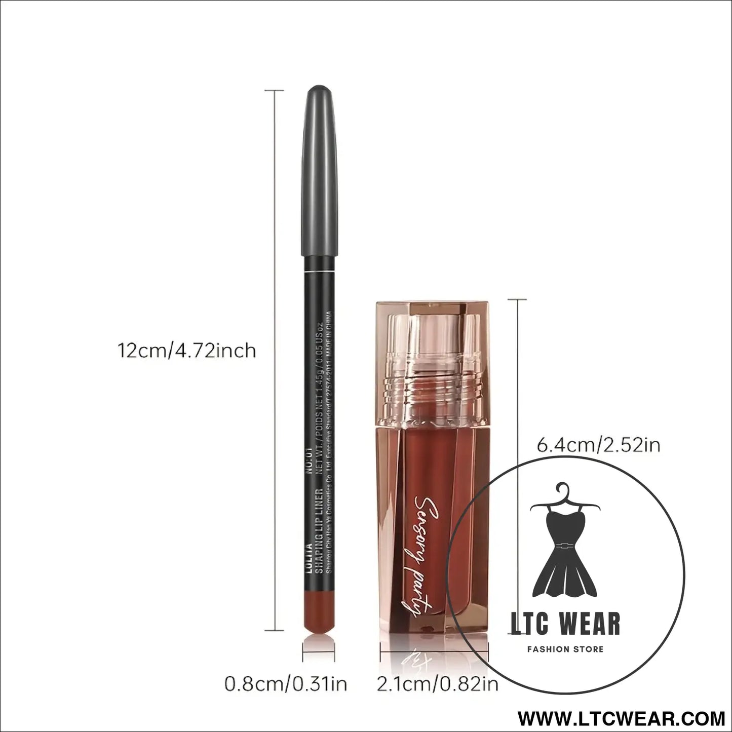 3D Lip Contour Kit: Hydrating Gloss & Liner Duo - L.T.C Wear Online Fashion Store