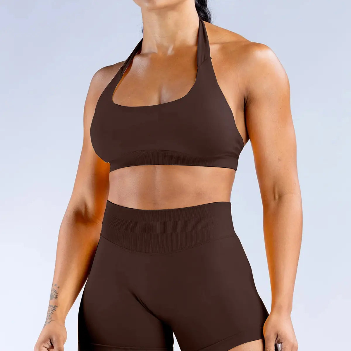 Flex & Flow: Backless Shock-Absorbing Yoga Bra Set