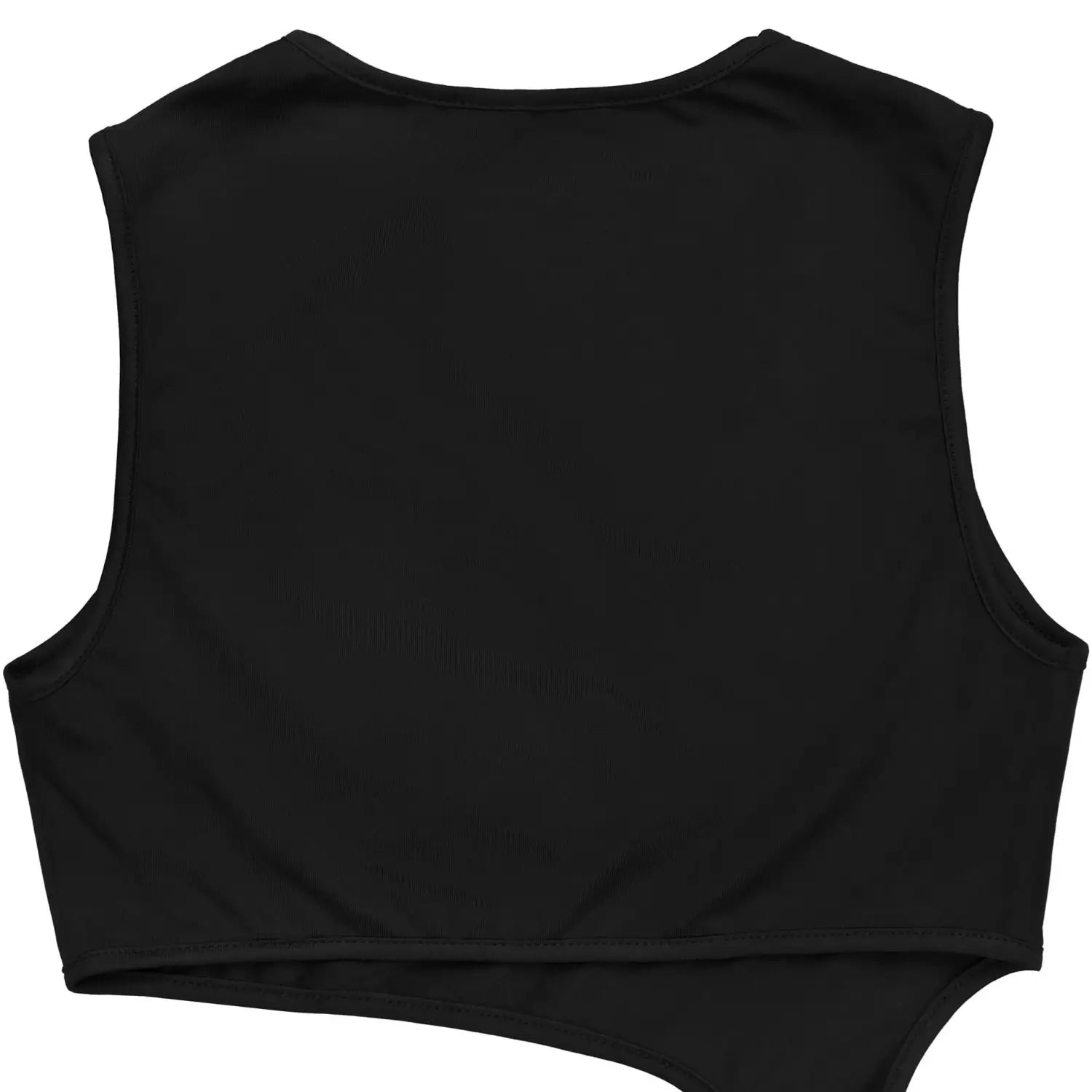 Fashion women’s sexy solid color sleeveless crop open fork dress