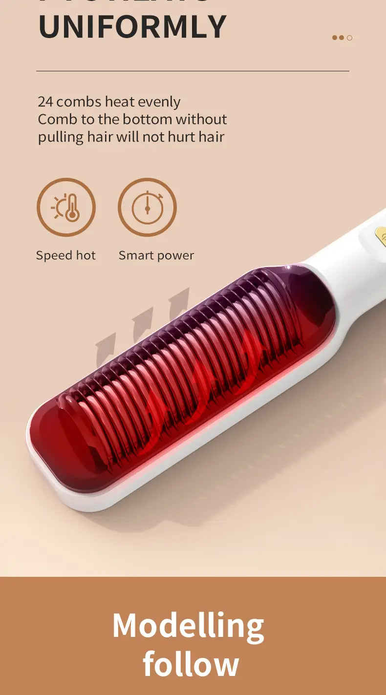 Lazy Luxe: Dual-Purpose Electric Hair Straightener