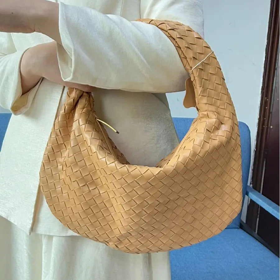 Large size women’s woven bag large capacity hand-held armpit bag women’s bag