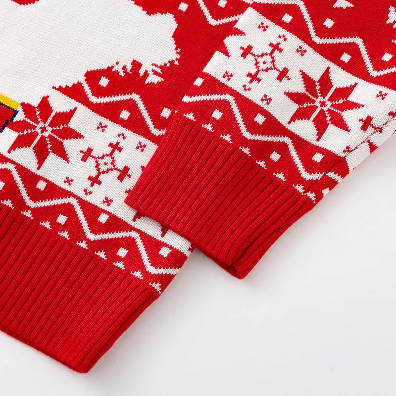 Children’s christmas cartoon sweater baby base pullover knit sweater