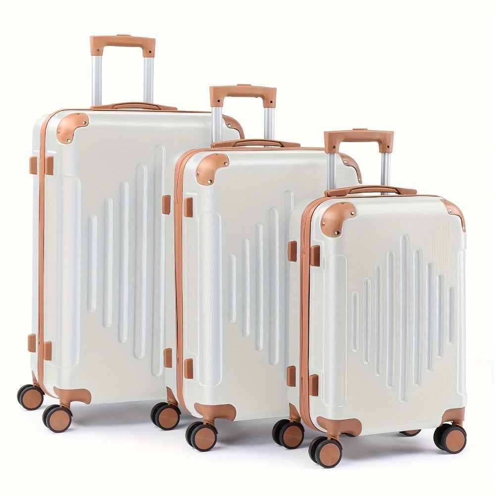 Luxury Dark PurpleBrown Hardside Expandable Spinner Luggage Set