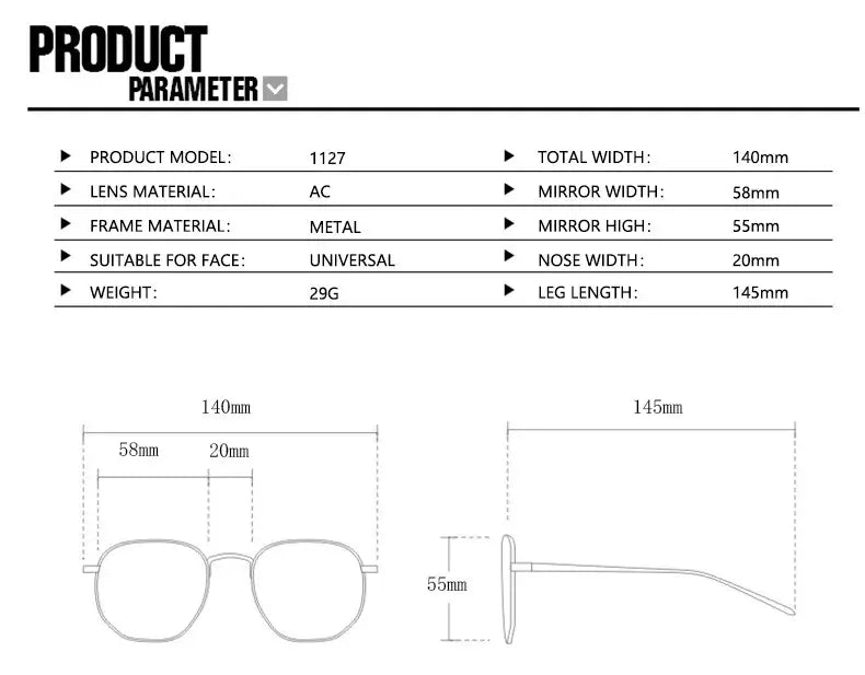 Metal frame pilot sunglasses for women double bridge champagne sun glasses woman luxury square clear oversize shades
