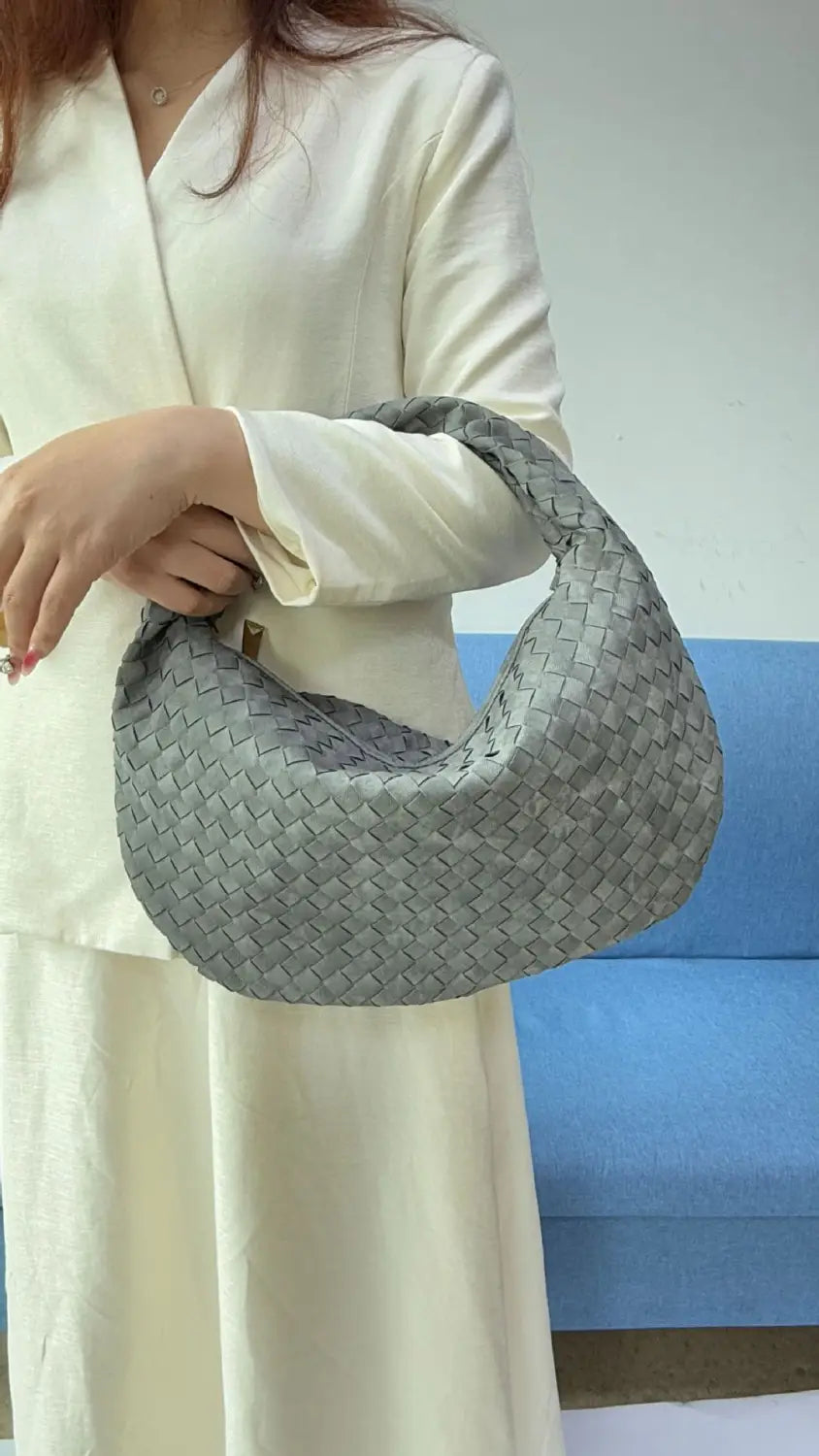 Large size women’s woven bag large capacity hand-held armpit bag women’s bag