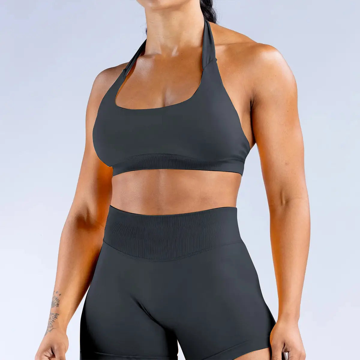 Flex & Flow: Backless Shock-Absorbing Yoga Bra Set