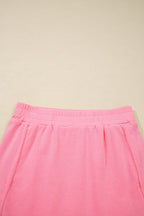 Green Slim Tank Top Elastic Waist Mini Skort 2pcs Outfit