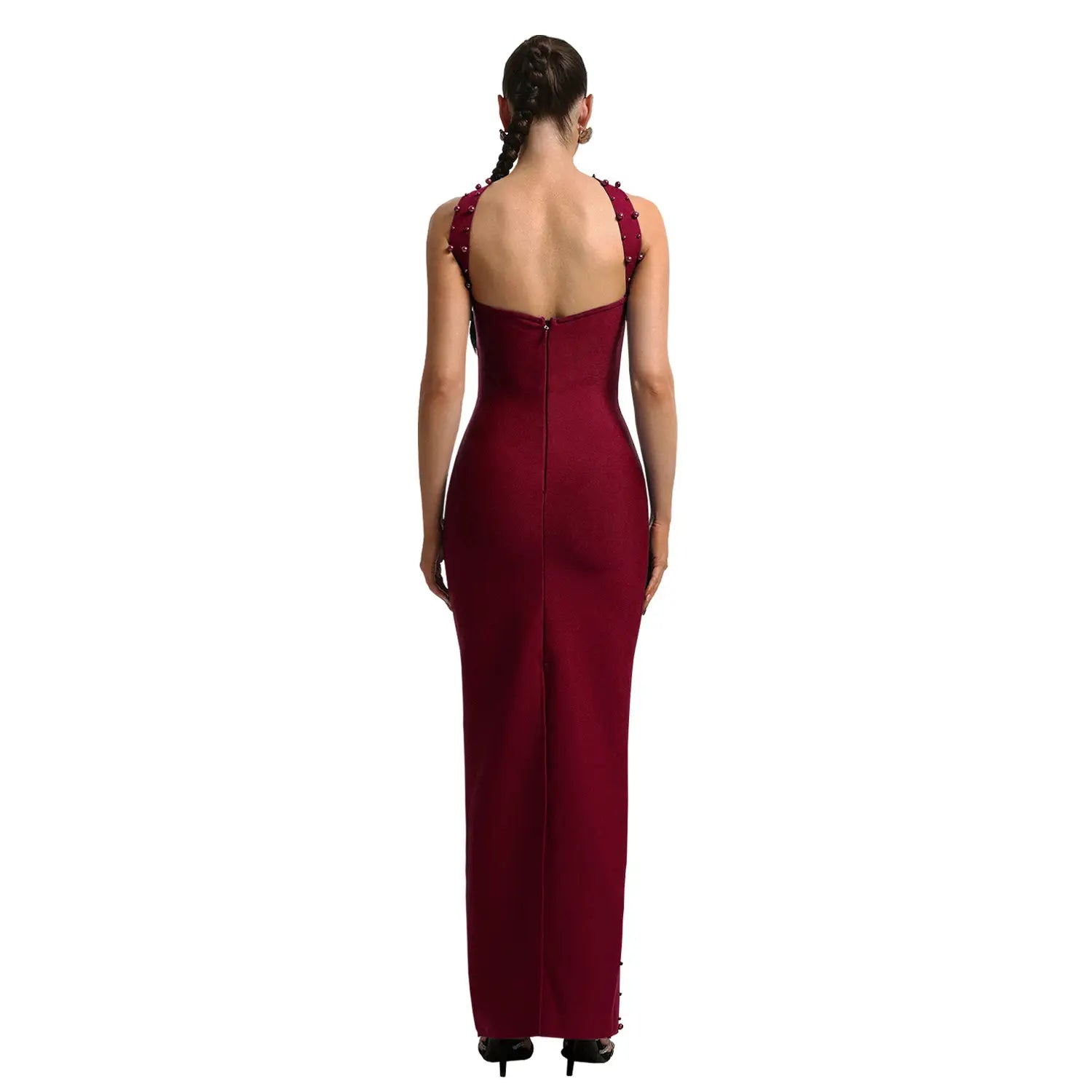 Elegant Embellished Bodycon Strapless Dress for Women