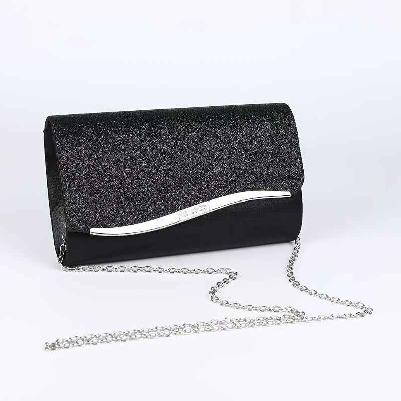 Sparkling Sequin Clutch Elegant Evening  Bridal Party Handbag