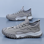 Work Safety Shoes for Men, Breathable Mesh Casual Shoes, Slip-Resistant Durable Hiking Shoes