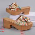 Chunky Wedge Summer Sandals Fashionable High Heel Slides