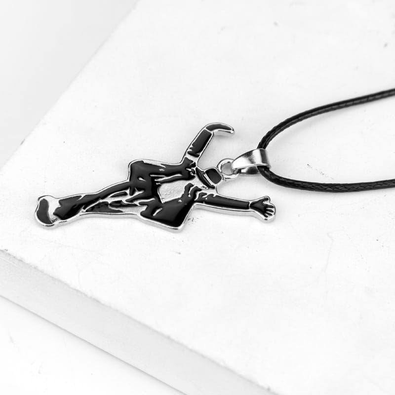 World dance king michael jackson themed bracelet set with cool dance pose necklace jewelry
