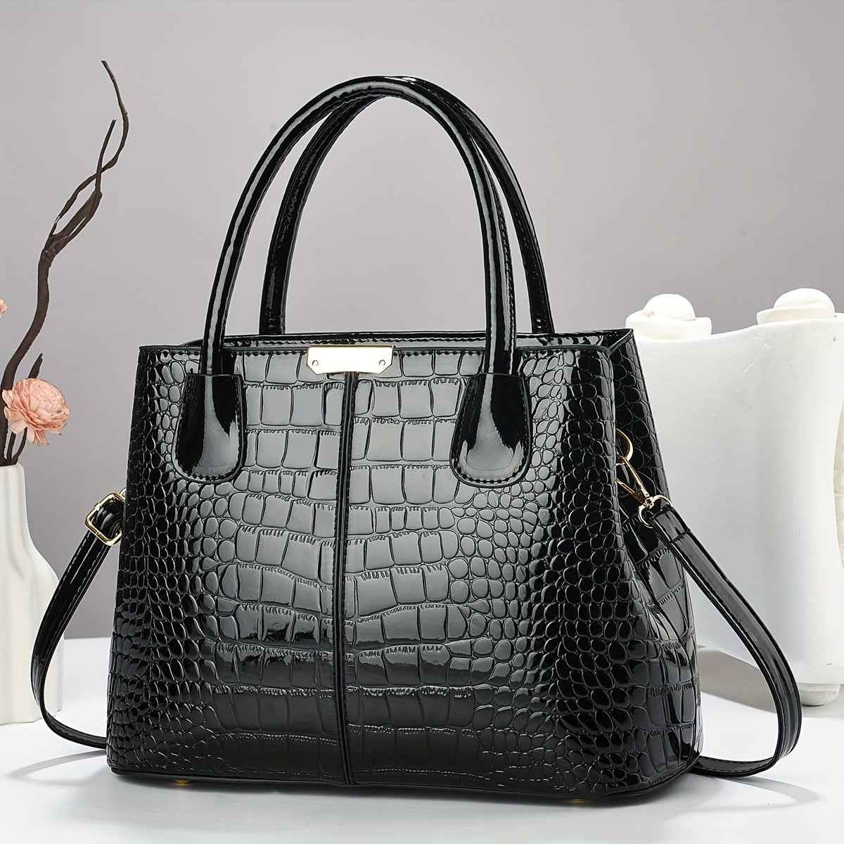 Chic Crocodile Tote Thanksgiving Gift for Her