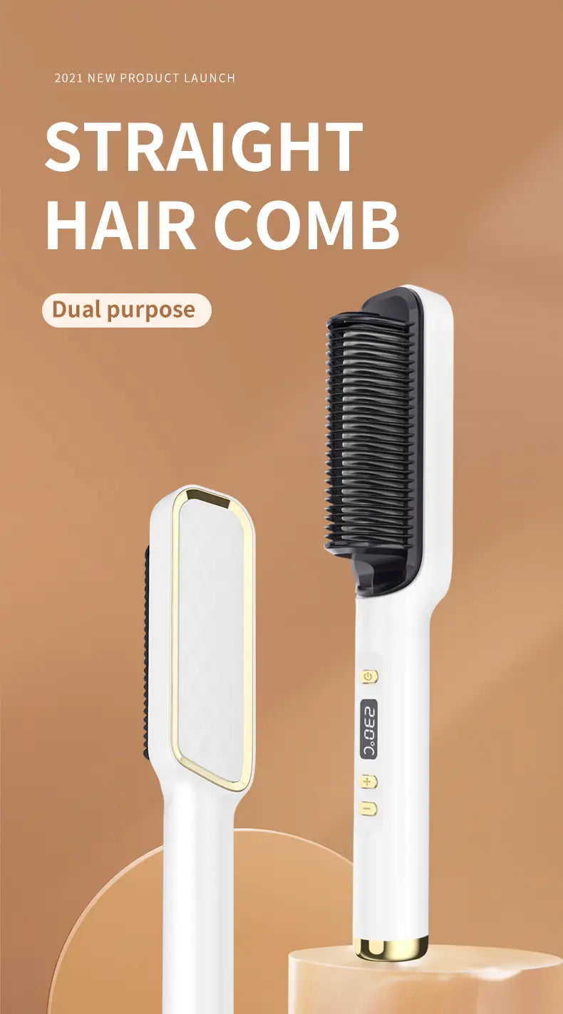 Lazy Luxe: Dual-Purpose Electric Hair Straightener