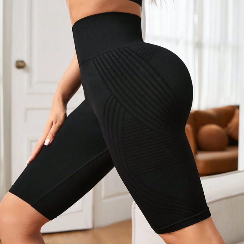 Seamless Butt-Lifting High-Waist Yoga Shorts