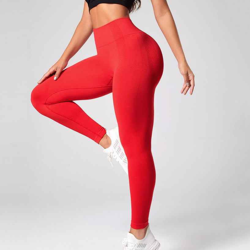 European and American Peach Hip Lifting High Waist Slimming Fitness Running Sports Yoga Pants for Women