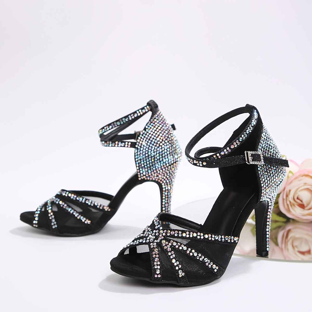 Sparkling Stiletto Sandals Elegant Comfortable Evening Glamour