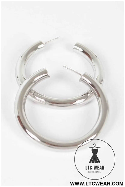 5cm Metal Pipe Earring
