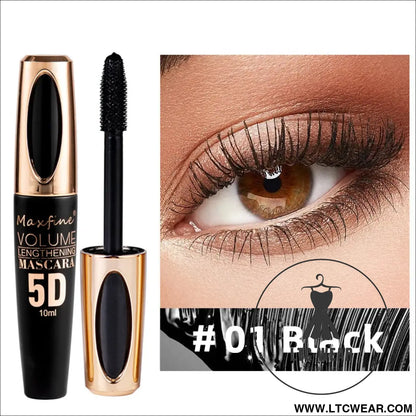 5D Waterproof Eye Black: Smudge-Proof & Curly Perfection - L.T.C Wear Online Fashion Store