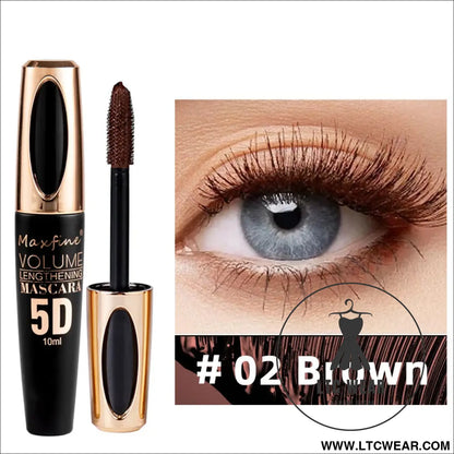 5D Waterproof Eye Black: Smudge-Proof & Curly Perfection - L.T.C Wear Online Fashion Store