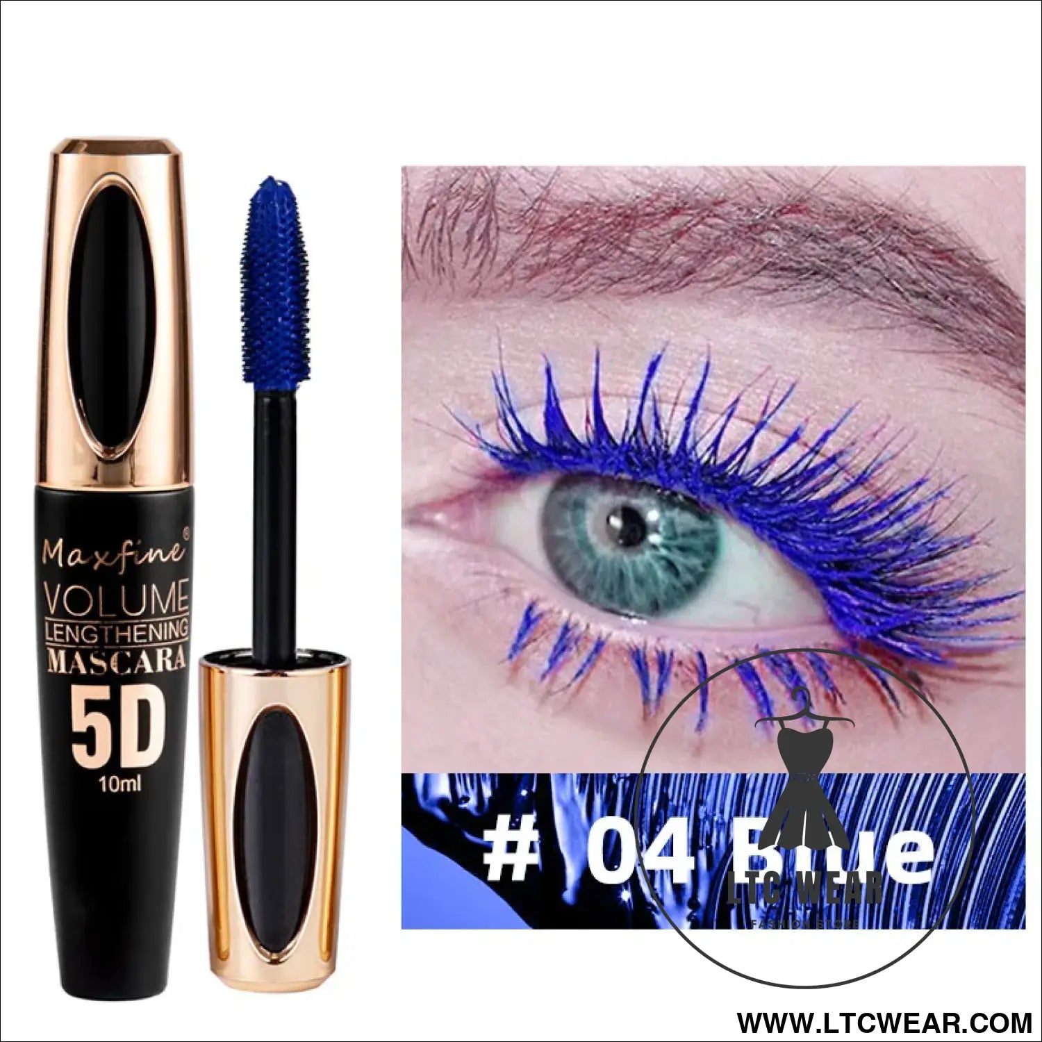 5D Waterproof Eye Black: Smudge-Proof & Curly Perfection - L.T.C Wear Online Fashion Store