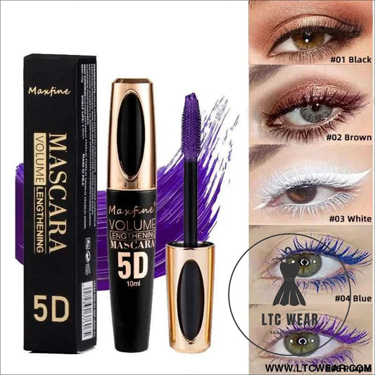 5D Waterproof Eye Black: Smudge-Proof & Curly Perfection