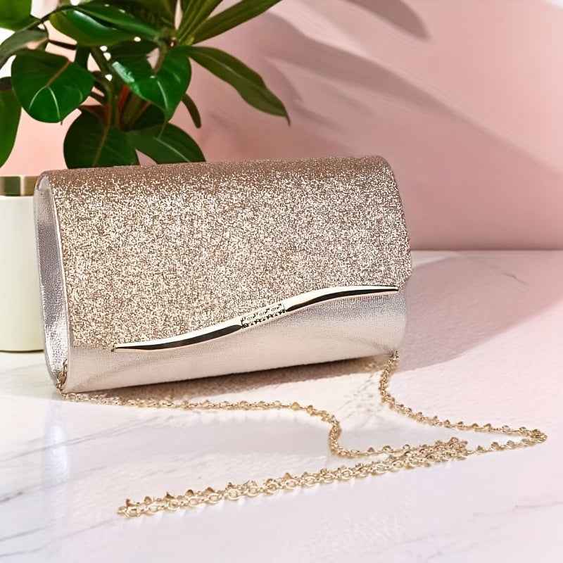 Sparkling Sequin Clutch Elegant Evening  Bridal Party Handbag