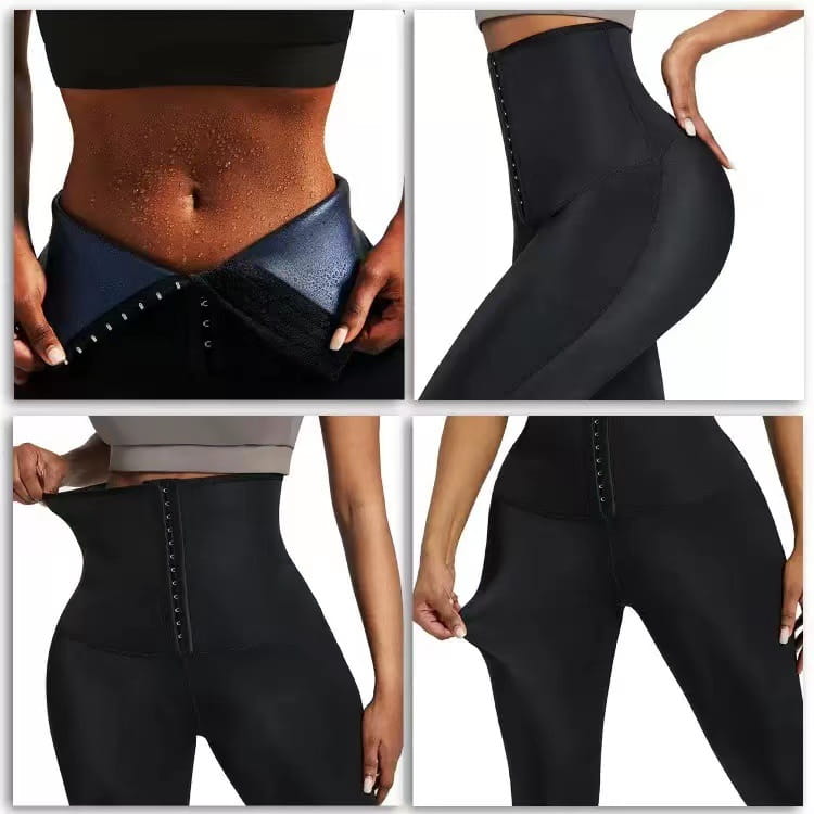 Stylish Waist-Cinching Cropped Yoga Pants