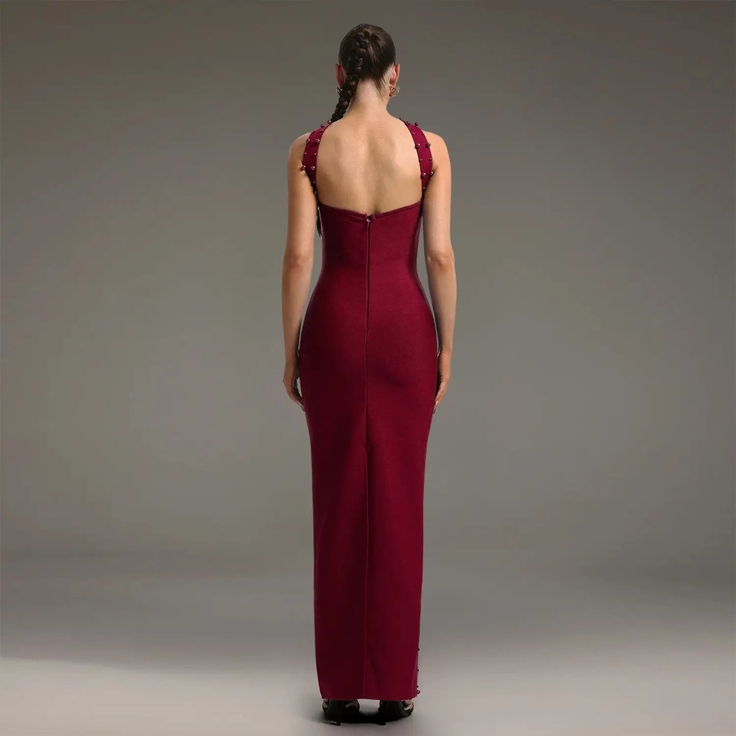 Elegant Embellished Bodycon Strapless Dress for Women