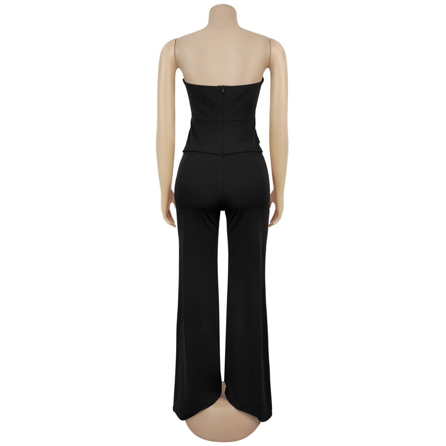 Fashion women’s sexy strapless backless casual wide-leg jumpsuit