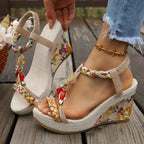 Boho Chic Vintage Wedge Sandals for Effortless Style