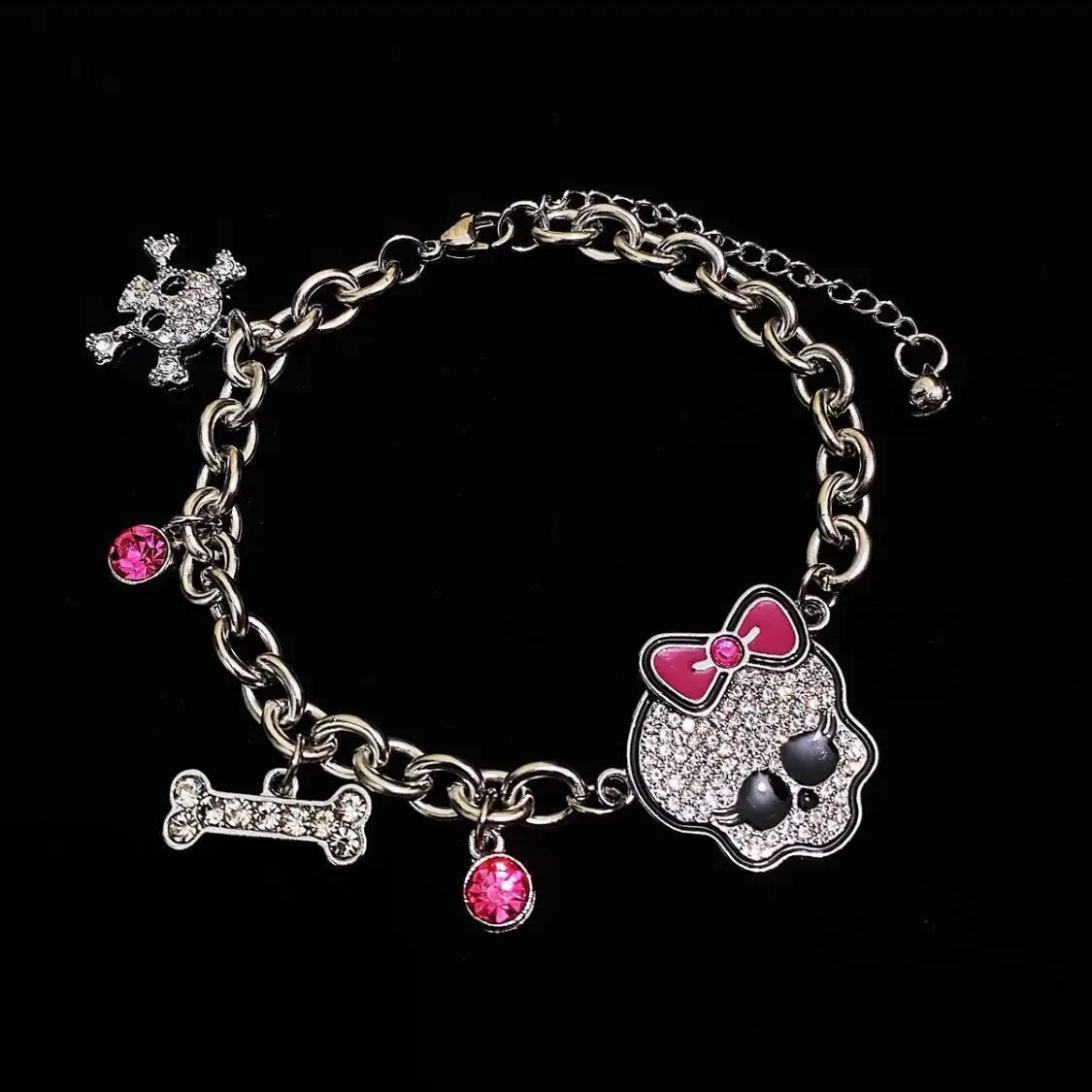 Ghost school y2k cool girl necklace amp bracelet cute decorative jewe