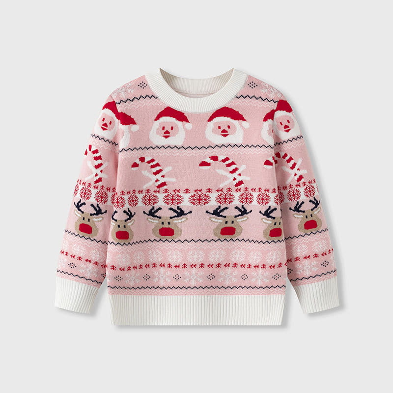 Santa claus baby base knitted sweater children’s pullover sweater