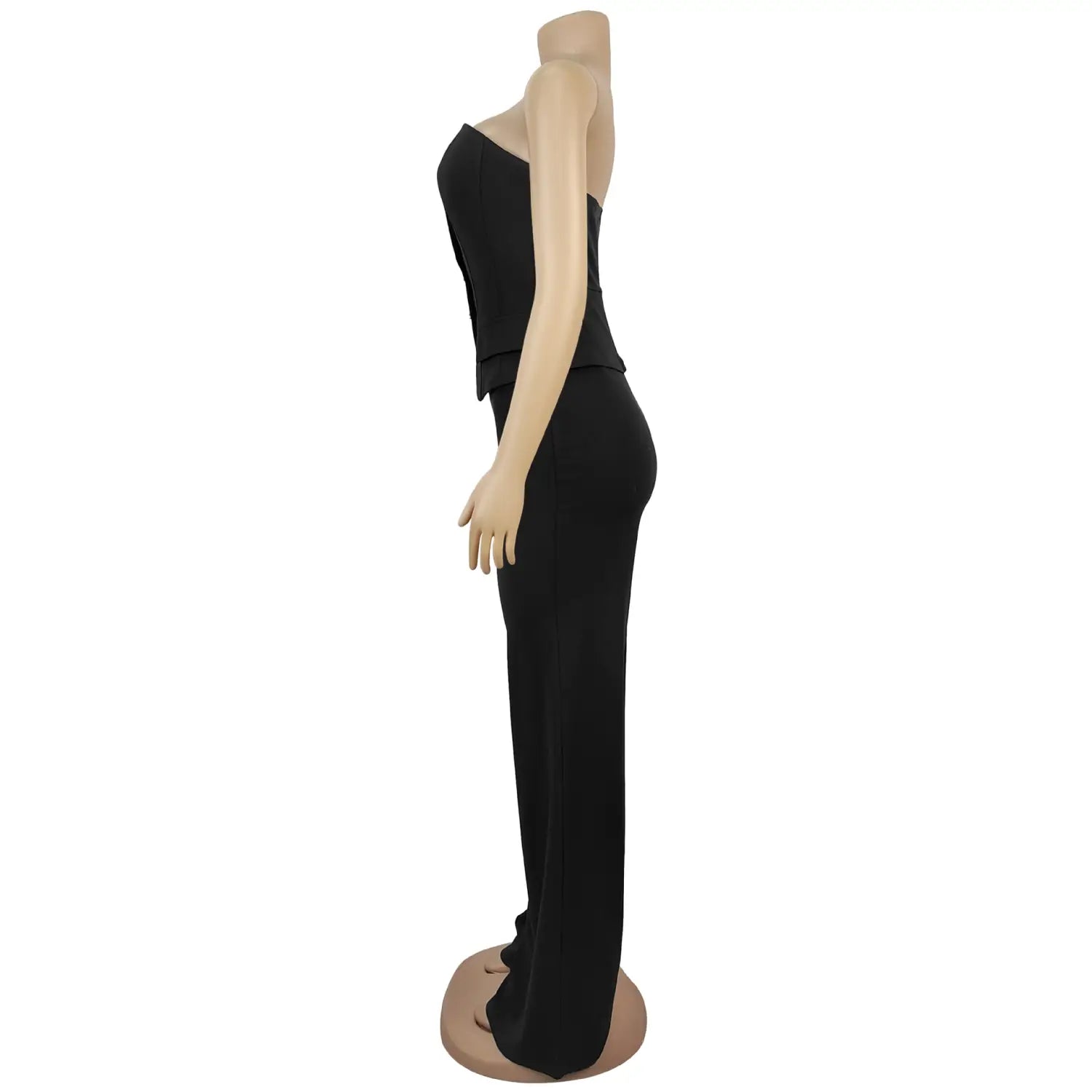 Fashion women’s sexy strapless backless casual wide-leg jumpsuit