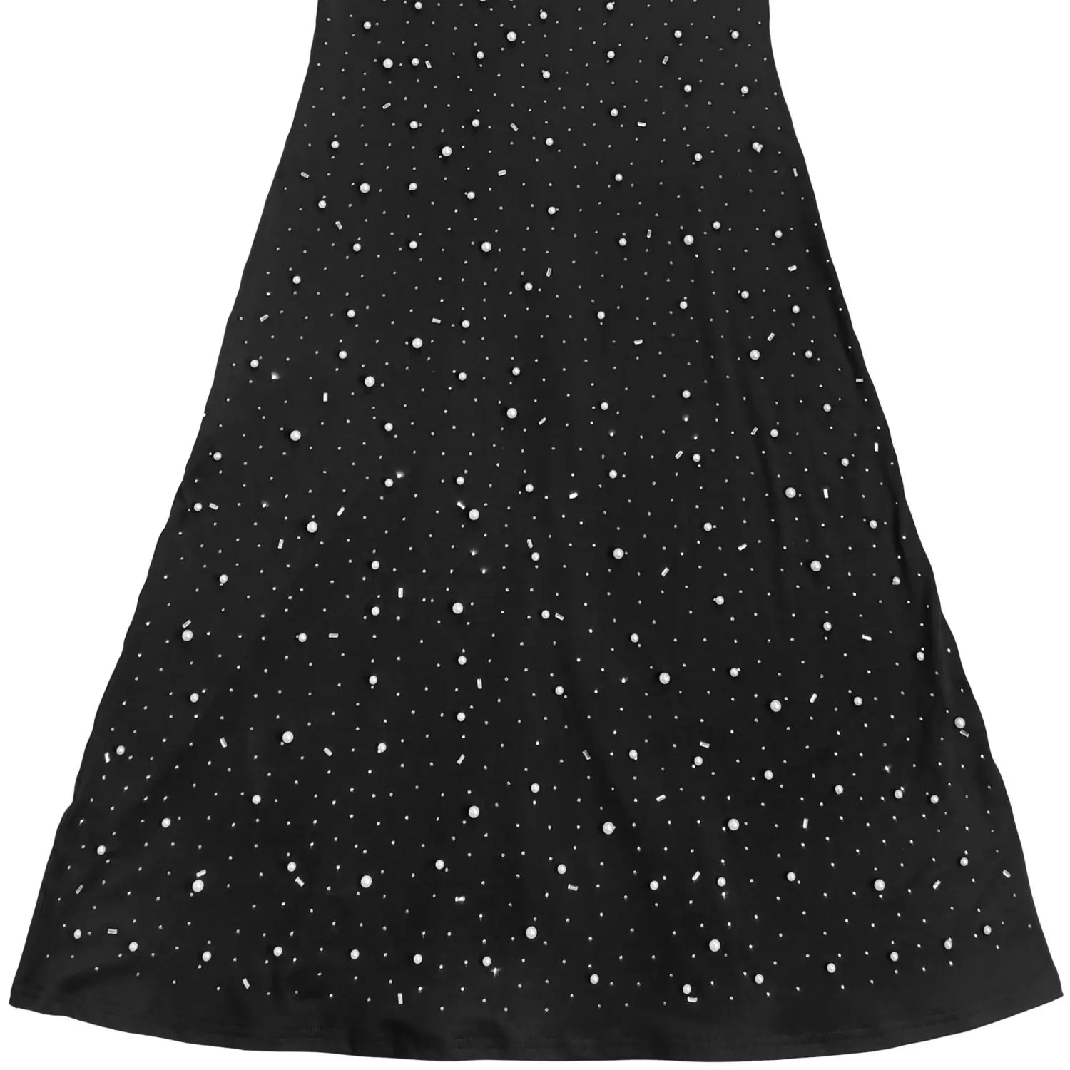Elegant high neck rhinestone beaded bodycon dress for women fashion