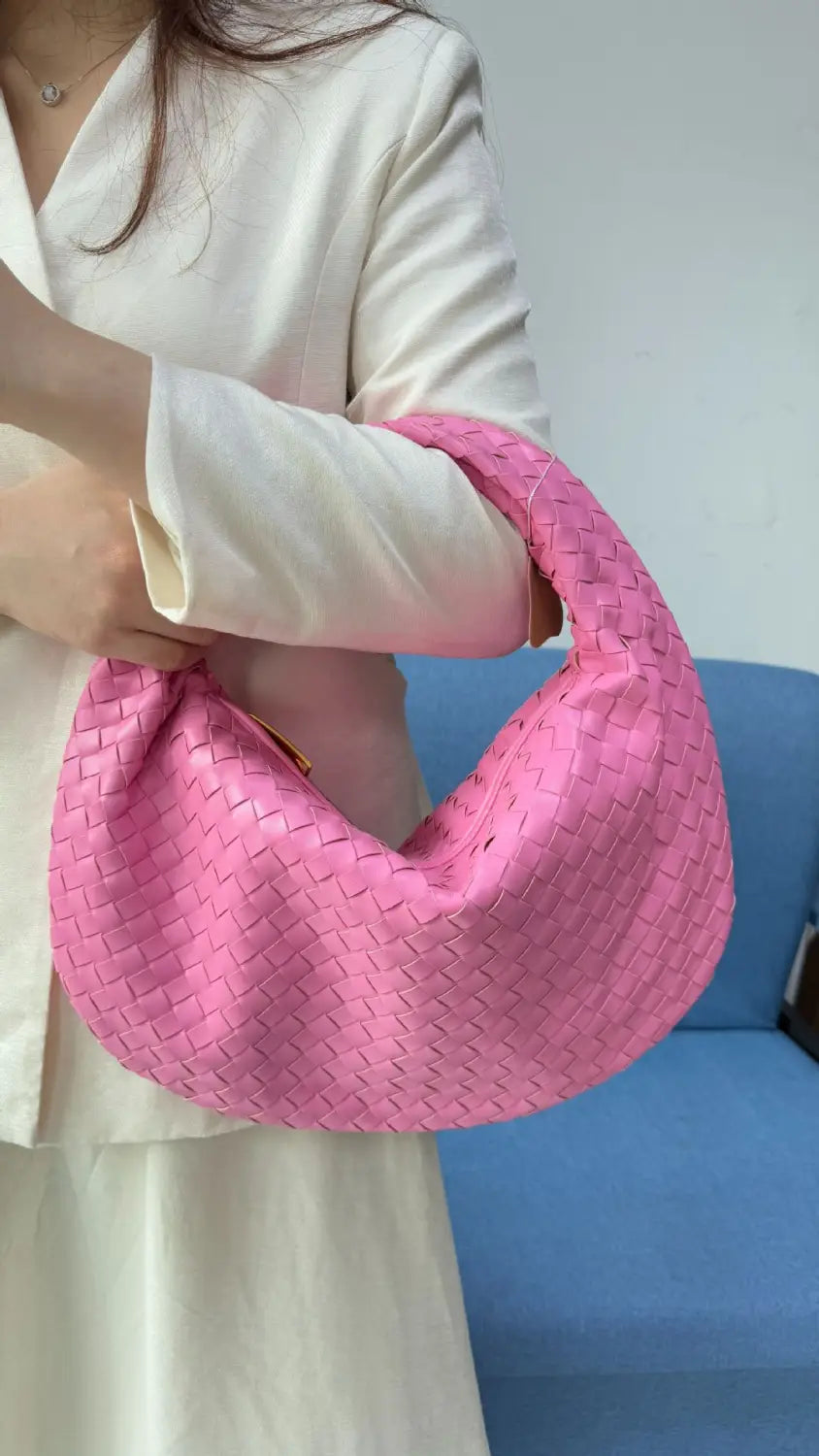 Large size women’s woven bag large capacity hand-held armpit bag women’s bag