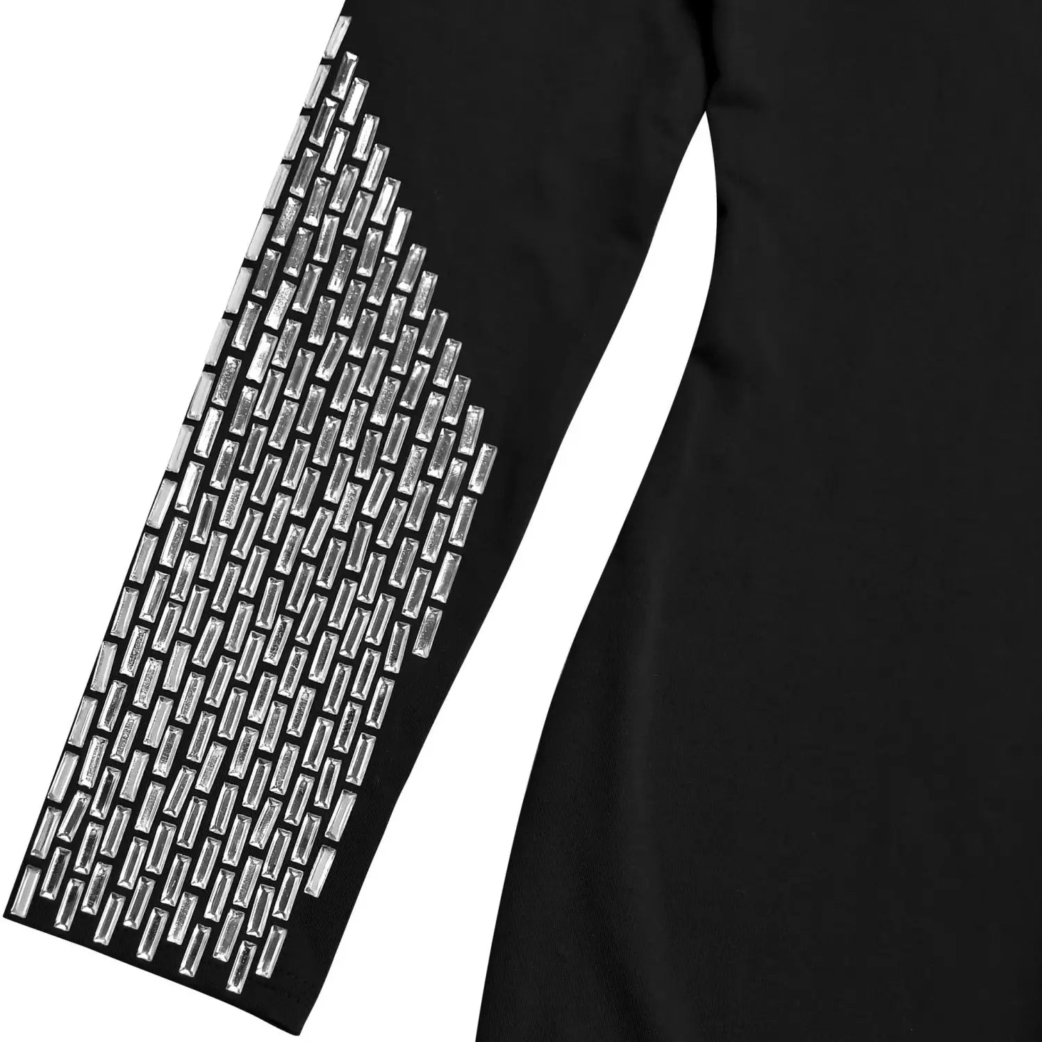 Elegant high neck long sleeve fitted sequined dress for women