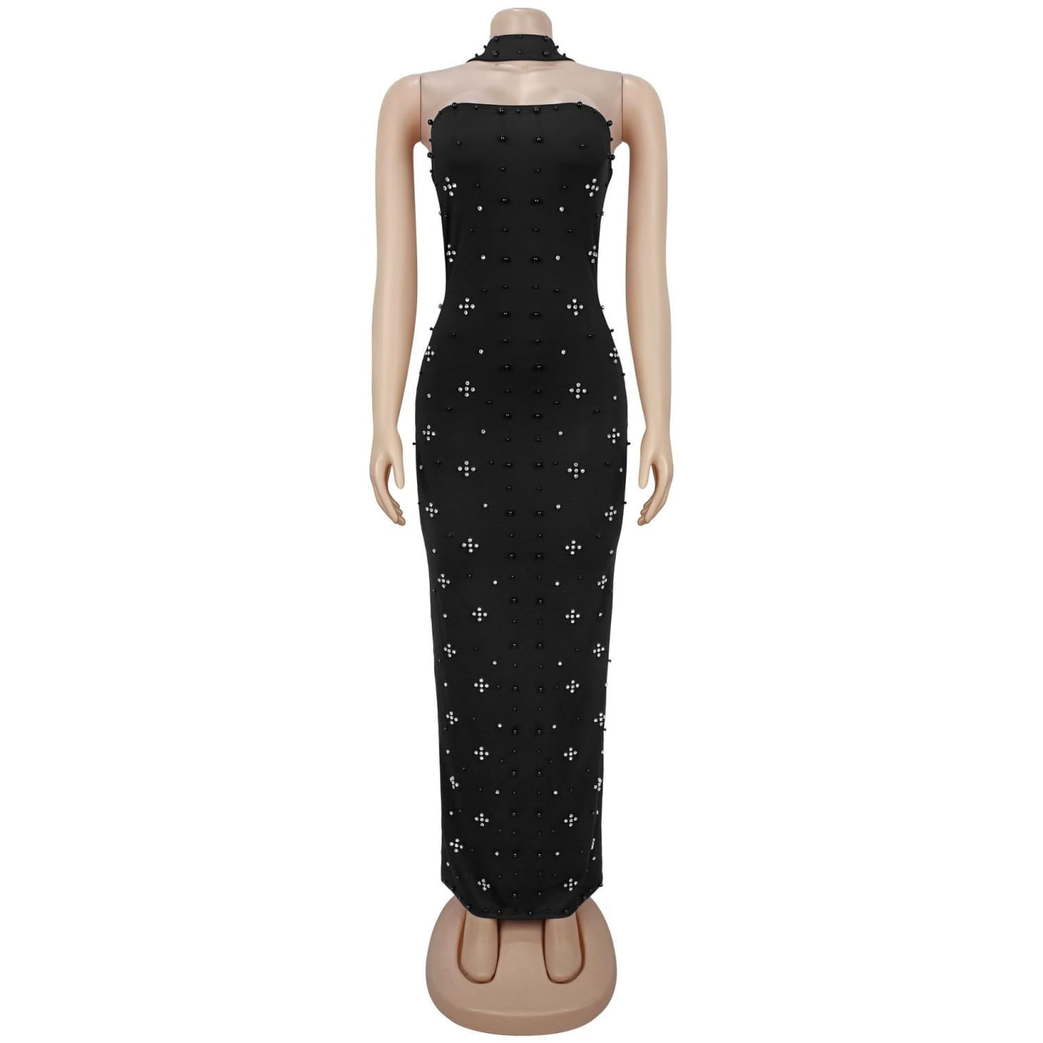 Elegant Embellished Bodycon Strapless Dress for Women