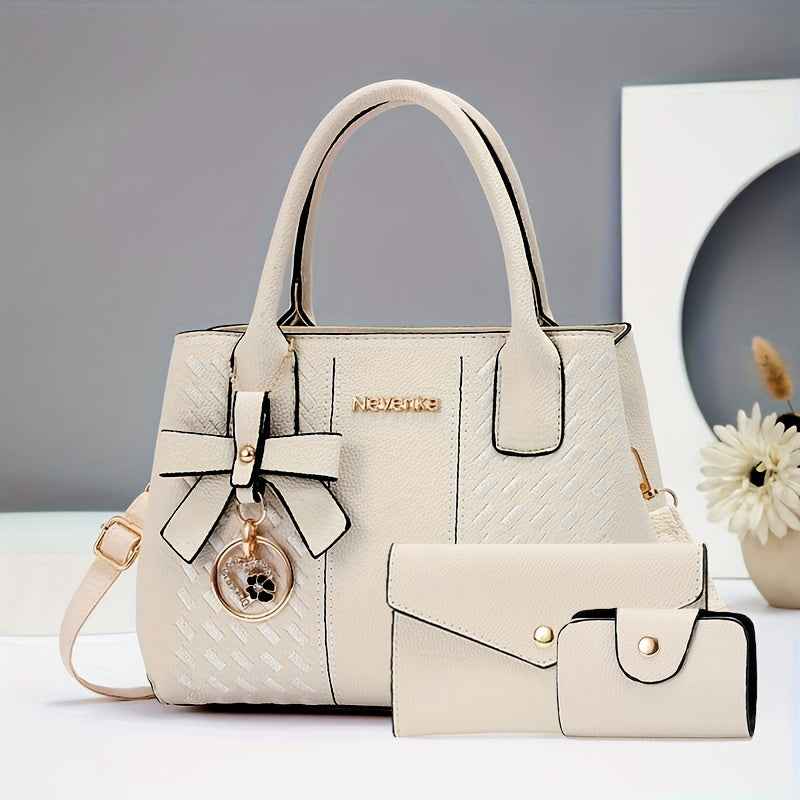 Chic Quilted Crossbody Summers Versatile Fashion Set