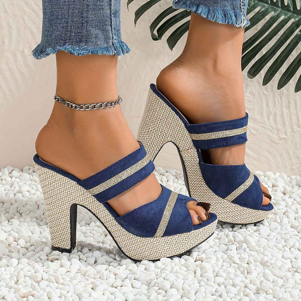 Bohemian Chic AllSeason Comfortable ThickSole Heels