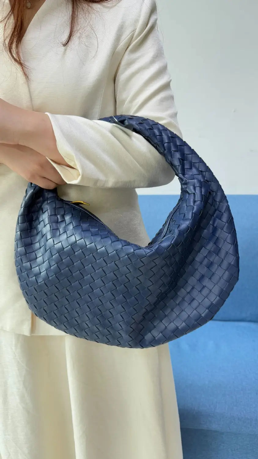 Large size women’s woven bag large capacity hand-held armpit bag women’s bag