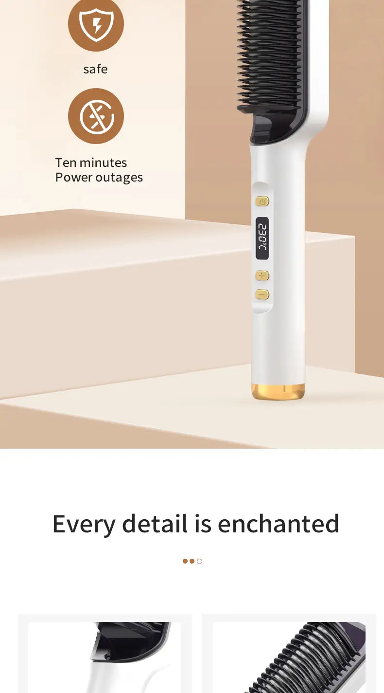 Lazy Luxe: Dual-Purpose Electric Hair Straightener