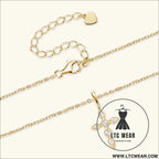 925 sterling silver moissanite cross pendant necklace