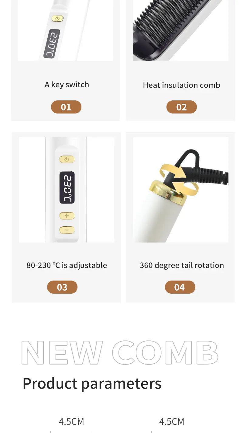 Lazy Luxe: Dual-Purpose Electric Hair Straightener
