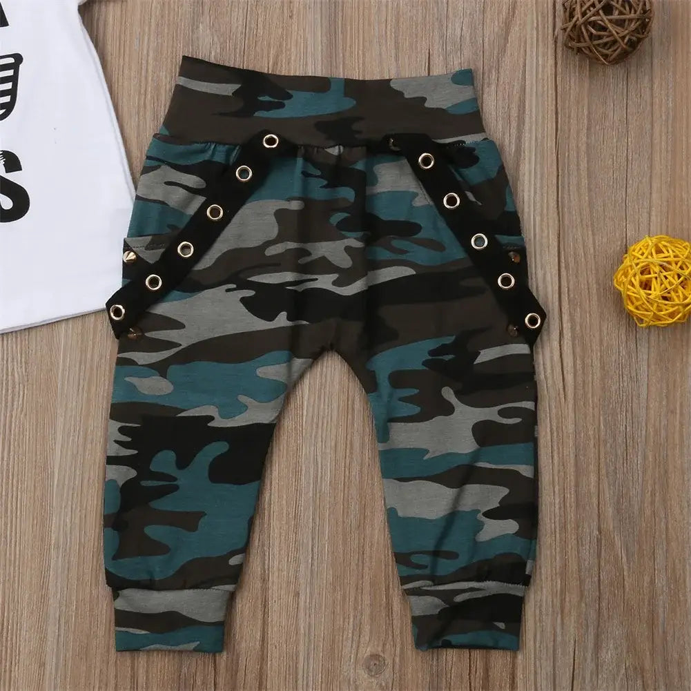 Newborn infant toddler baby boy clothes set kids boys cute short sleeve t-shirt top + pants outfits clothing set